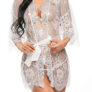 Peignoir sexy transparent